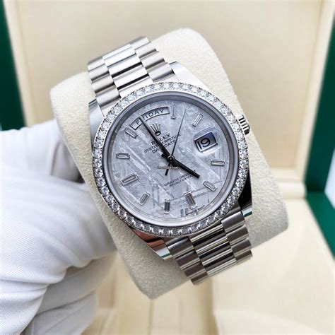 rolex datejust meteorite dial|rolex day date platinum meteorite.